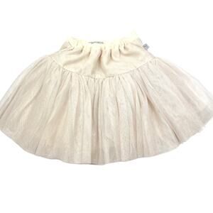 Wheat Shimmery Tulle Skirt